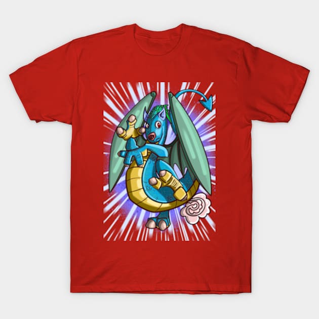 Farting dragon T-Shirt by Rufus Cribbles